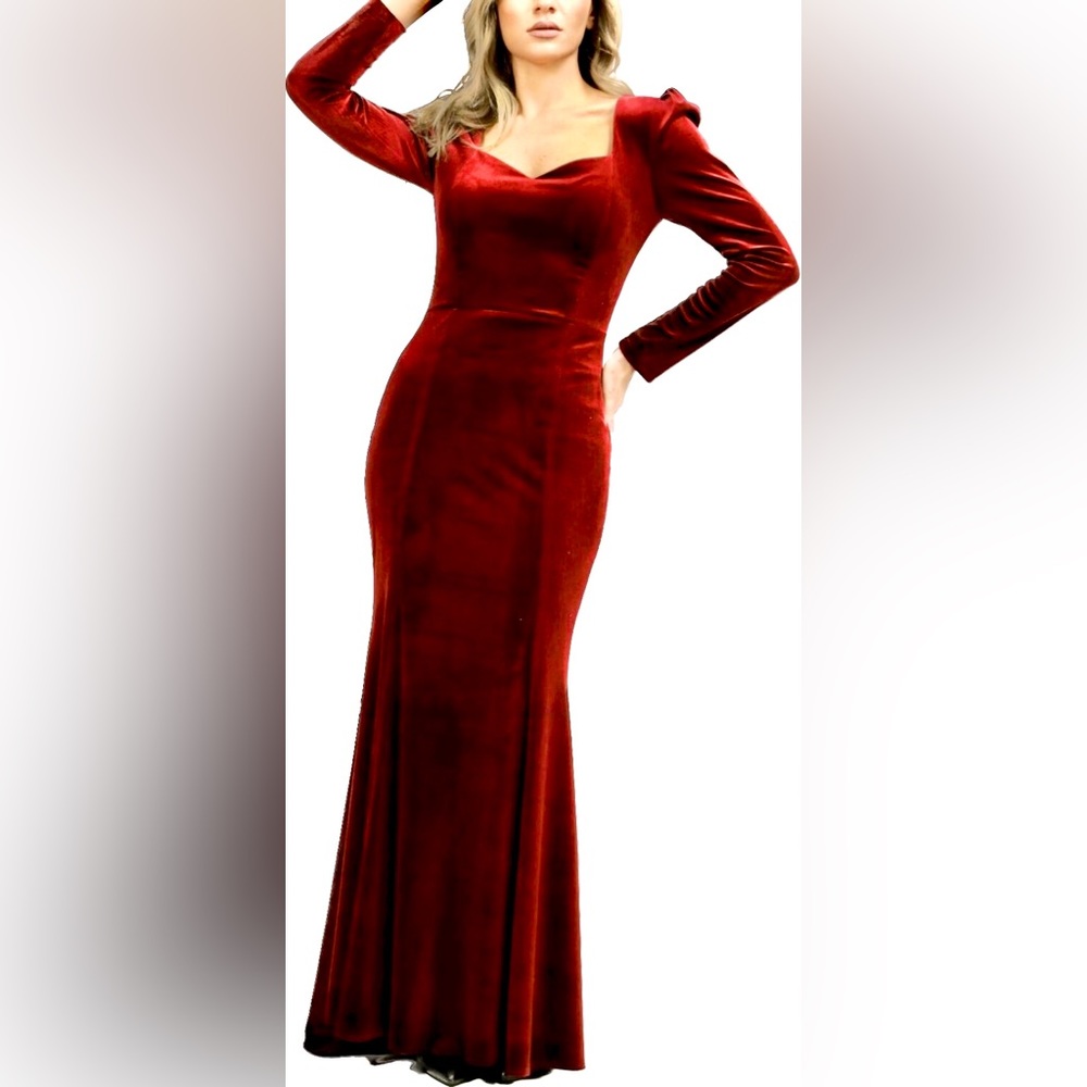 Red Velvet Mermaid Dress